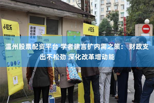 温州股票配资平台 学者建言扩内需之策： 财政支出不松劲 深化改革增动能